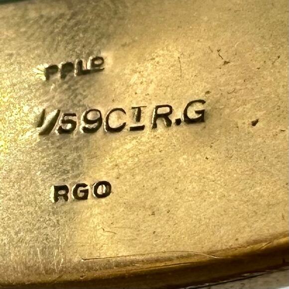 Antique Victorian English 1/5 9kt rolled gold filled hinged bangle bracelet - Picture 7 of 12